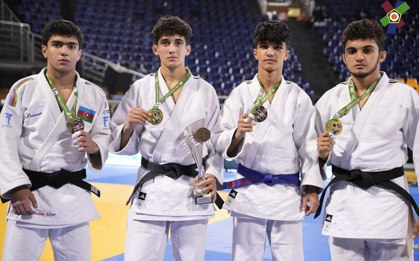 Yeniyetmə cüdoçularımız Avropa Kubokunda 8 medal qazandılar